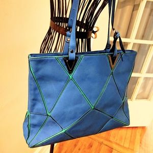 BROWN'S blue tote bag